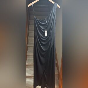 BCBGMaxAzria One Shoulder Black Dress